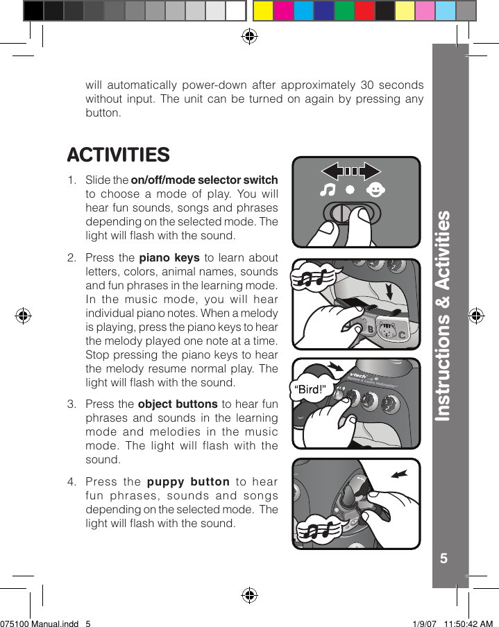 Page 6 of 10 - Vtech Vtech-Explore-And-Learn-Helicopter-Owners-Manual- Explore N Learn Helicopter  Vtech-explore-and-learn-helicopter-owners-manual