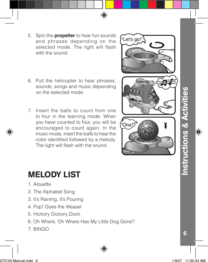 Page 7 of 10 - Vtech Vtech-Explore-And-Learn-Helicopter-Owners-Manual- Explore N Learn Helicopter  Vtech-explore-and-learn-helicopter-owners-manual