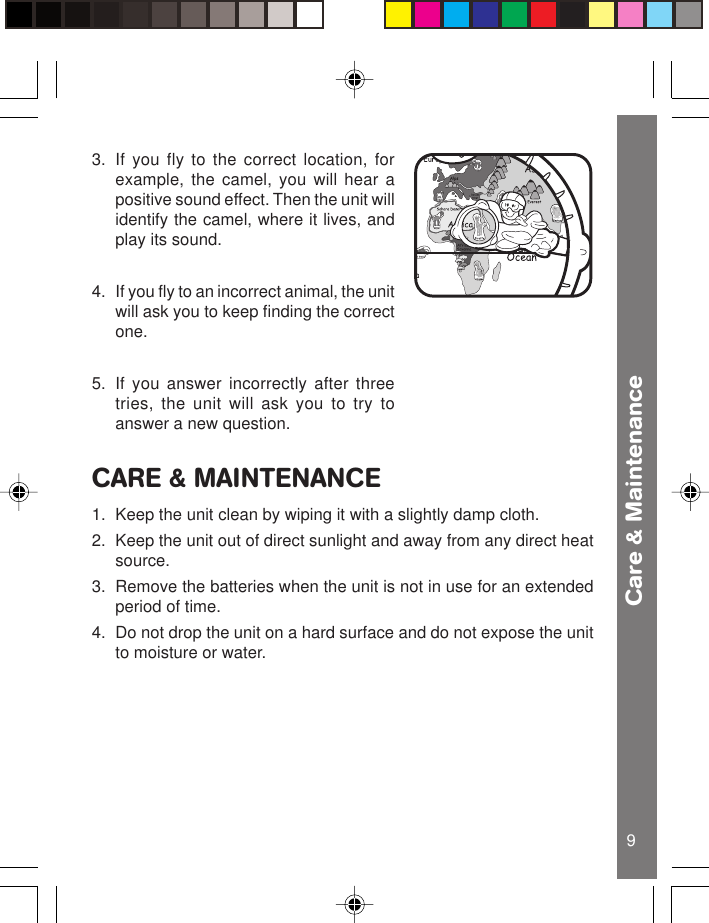 Page 10 of 12 - Vtech Vtech-Fly-And-Discover-Globe-Owners-Manual- Fly-n-Discover Globe  Vtech-fly-and-discover-globe-owners-manual