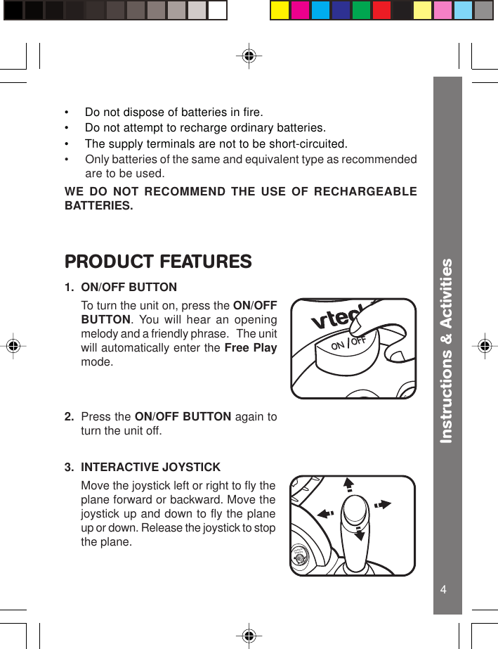 Page 5 of 12 - Vtech Vtech-Fly-And-Discover-Globe-Owners-Manual- Fly-n-Discover Globe  Vtech-fly-and-discover-globe-owners-manual