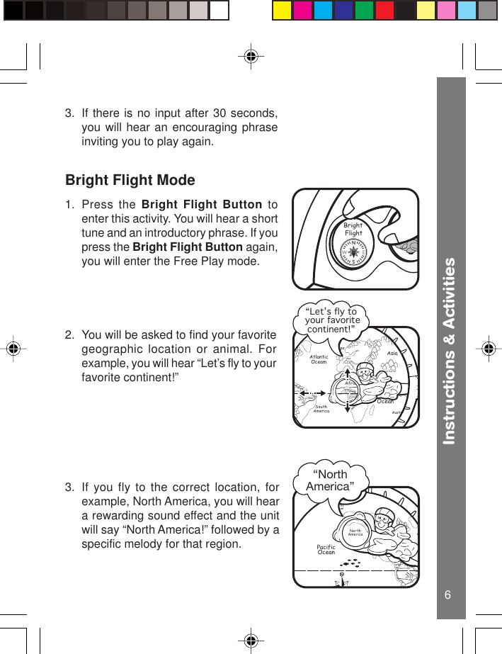 Page 7 of 12 - Vtech Vtech-Fly-And-Discover-Globe-Owners-Manual- Fly-n-Discover Globe  Vtech-fly-and-discover-globe-owners-manual