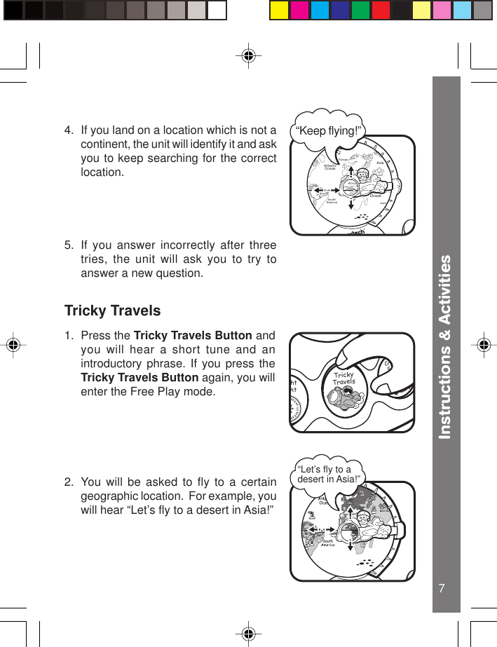 Page 8 of 12 - Vtech Vtech-Fly-And-Discover-Globe-Owners-Manual- Fly-n-Discover Globe  Vtech-fly-and-discover-globe-owners-manual