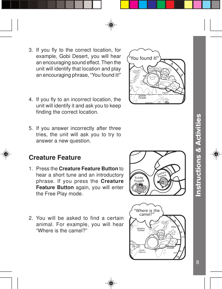 Page 9 of 12 - Vtech Vtech-Fly-And-Discover-Globe-Owners-Manual- Fly-n-Discover Globe  Vtech-fly-and-discover-globe-owners-manual
