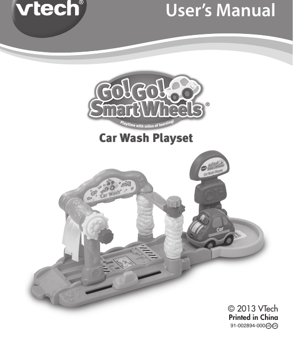vtech go go smart wheels car wash playset