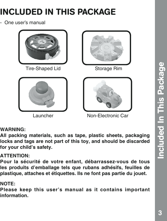 Page 4 of 7 - Vtech Vtech-Go-Go-Smart-Wheels-Launch-And-Go-Storage-Case-Owners-Manual-  Vtech-go-go-smart-wheels-launch-and-go-storage-case-owners-manual