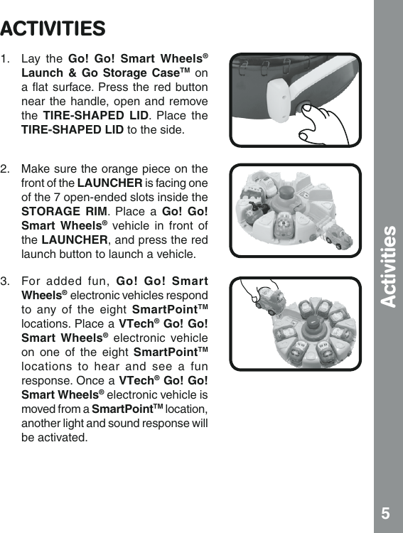 Page 6 of 7 - Vtech Vtech-Go-Go-Smart-Wheels-Launch-And-Go-Storage-Case-Owners-Manual-  Vtech-go-go-smart-wheels-launch-and-go-storage-case-owners-manual
