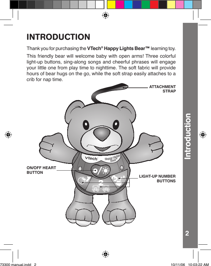 Page 3 of 9 - Vtech Vtech-Happy-Lights-Bear-Owners-Manual- Happy Lights Bear  Vtech-happy-lights-bear-owners-manual