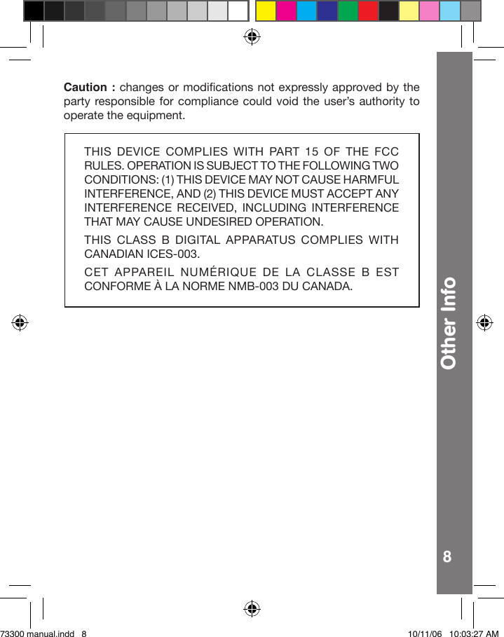 Page 9 of 9 - Vtech Vtech-Happy-Lights-Bear-Owners-Manual- Happy Lights Bear  Vtech-happy-lights-bear-owners-manual