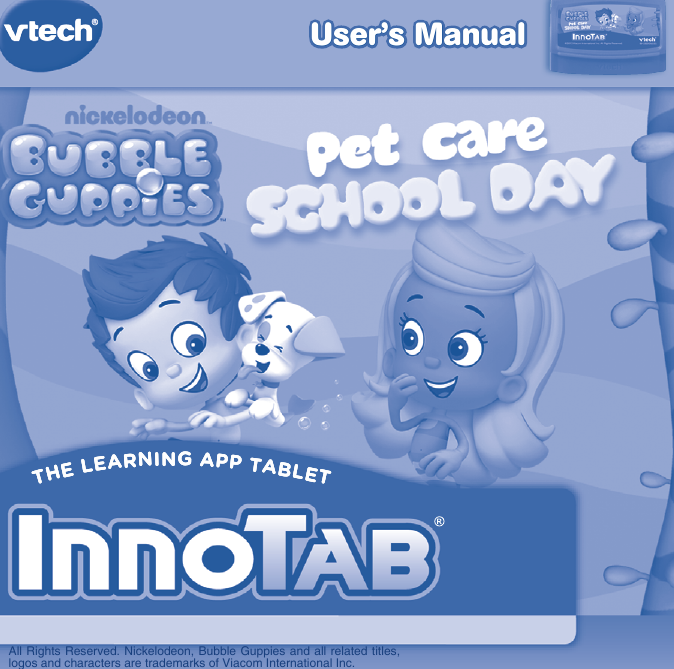 Page 1 of 12 - Vtech Vtech-Innotab-Software-Bubble-Guppies-Owners-Manual-  Vtech-innotab-software-bubble-guppies-owners-manual