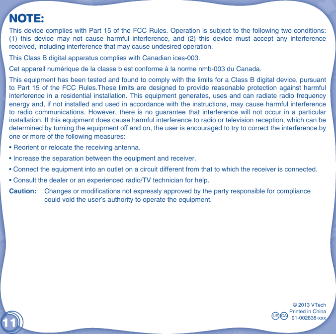 Page 12 of 12 - Vtech Vtech-Innotab-Software-Bubble-Guppies-Owners-Manual-  Vtech-innotab-software-bubble-guppies-owners-manual