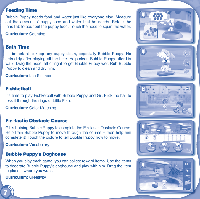 Page 8 of 12 - Vtech Vtech-Innotab-Software-Bubble-Guppies-Owners-Manual-  Vtech-innotab-software-bubble-guppies-owners-manual