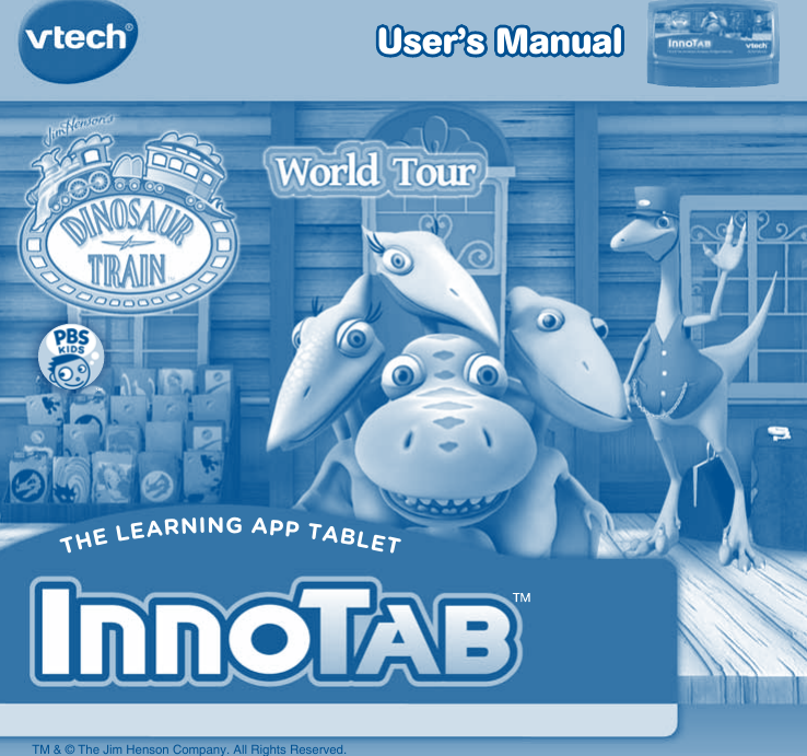 Page 1 of 10 - Vtech Vtech-Innotab-Software-Dinosaur-Train-Owners-Manual-  Vtech-innotab-software-dinosaur-train-owners-manual