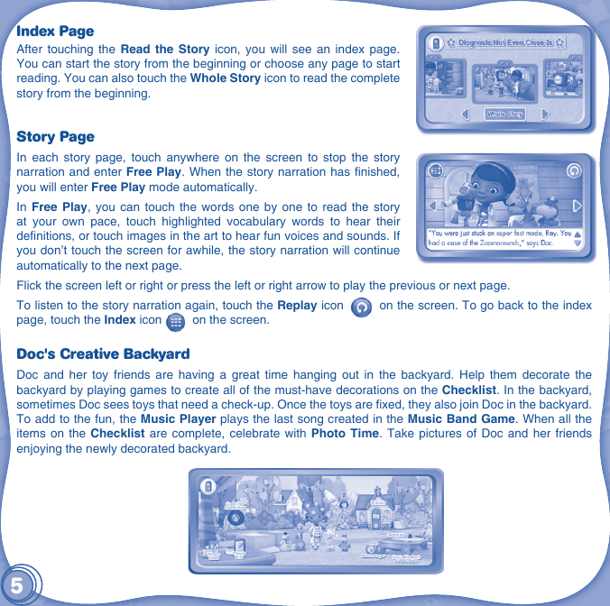 Page 6 of 12 - Vtech Vtech-Innotab-Software-Doc-Mcstuffins-Create-And-Lear-Owners-Manual-  Vtech-innotab-software-doc-mcstuffins-create-and-lear-owners-manual