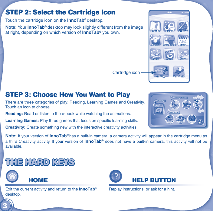 Page 4 of 10 - Vtech Vtech-Innotab-Software-Mickey-Mouse-Clubhouse-Owners-Manual-  Vtech-innotab-software-mickey-mouse-clubhouse-owners-manual