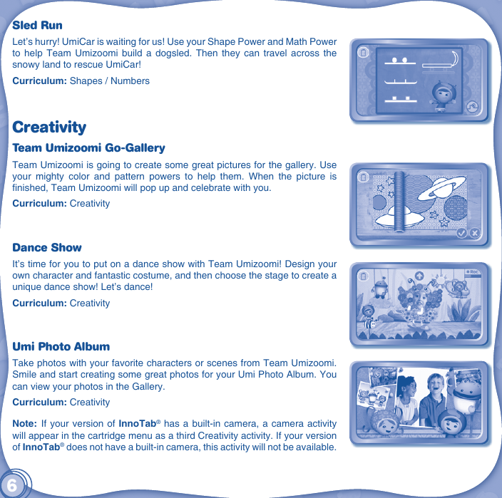 Page 7 of 10 - Vtech Vtech-Innotab-Software-Team-Umizoomi-Owners-Manual-  Vtech-innotab-software-team-umizoomi-owners-manual