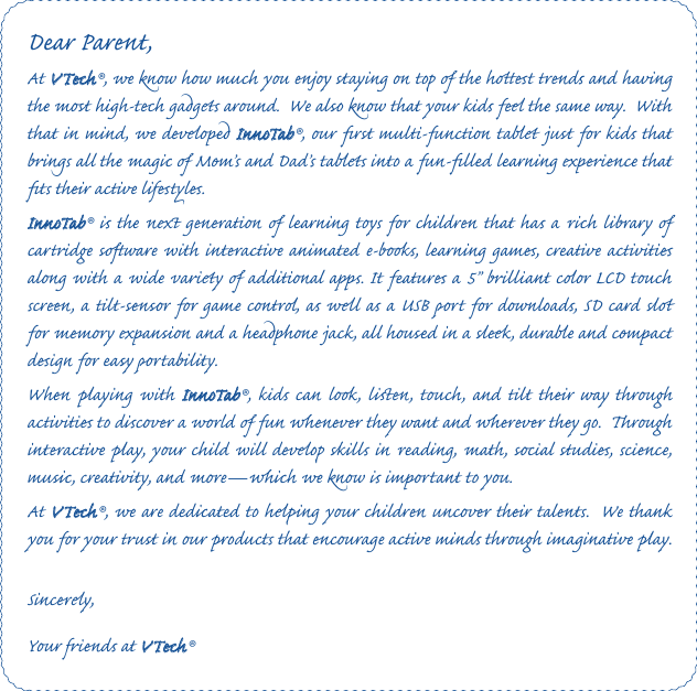 Page 2 of 10 - Vtech Vtech-Innotab-Software-Toy-Story-Owners-Manual- Vtech-innotab-software-toy-story-owners-manual