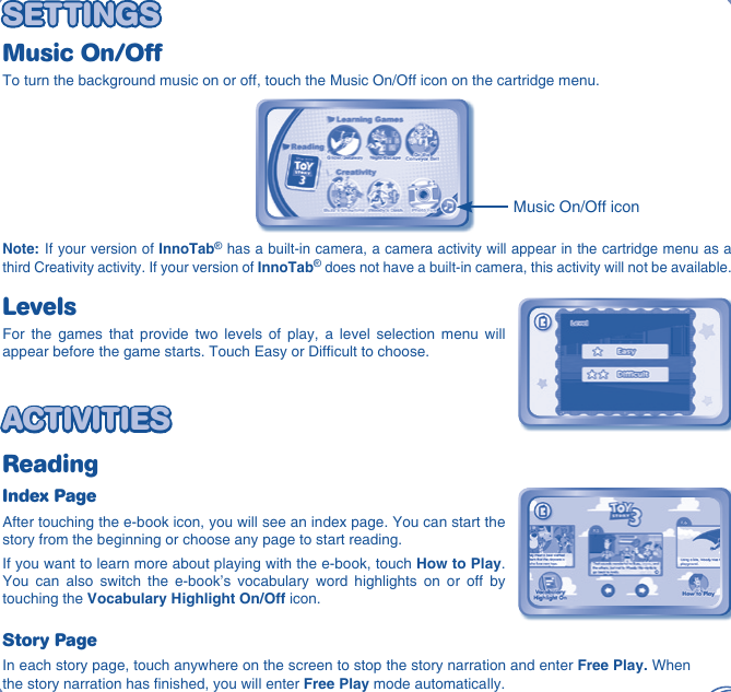 Page 5 of 10 - Vtech Vtech-Innotab-Software-Toy-Story-Owners-Manual- Vtech-innotab-software-toy-story-owners-manual