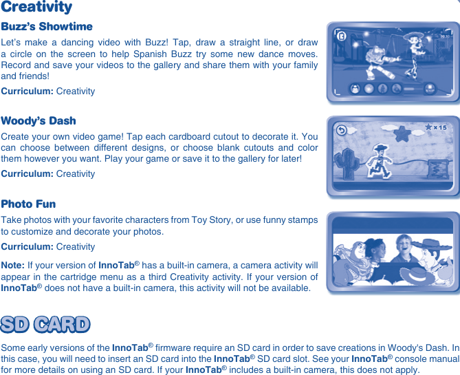 Page 7 of 10 - Vtech Vtech-Innotab-Software-Toy-Story-Owners-Manual- Vtech-innotab-software-toy-story-owners-manual