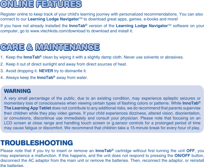 Page 8 of 10 - Vtech Vtech-Innotab-Software-Toy-Story-Owners-Manual- Vtech-innotab-software-toy-story-owners-manual