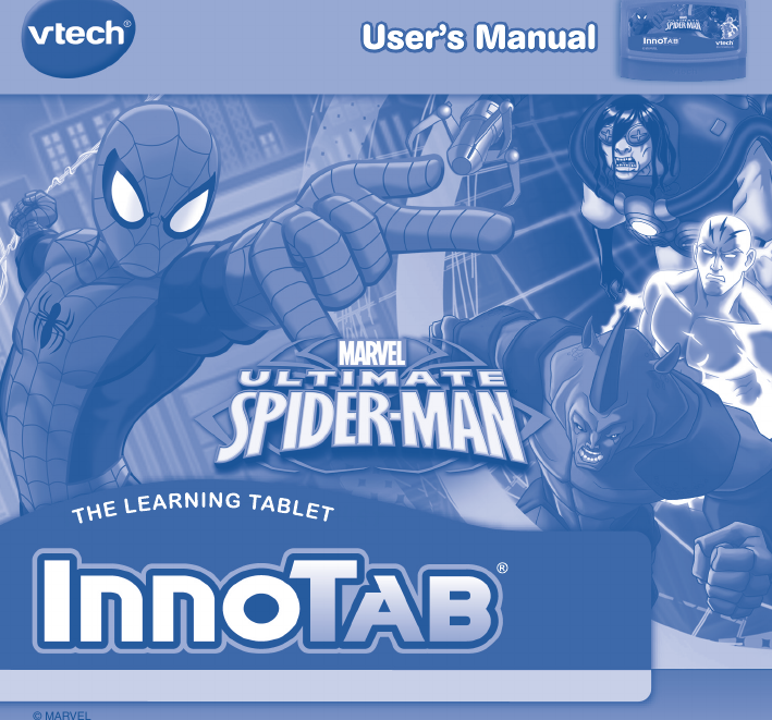 Page 1 of 12 - Vtech Vtech-Innotab-Software-Ultimate-Spider-Man-Owners-Manual-  Vtech-innotab-software-ultimate-spider-man-owners-manual