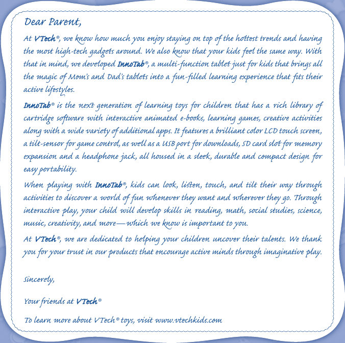 Page 2 of 12 - Vtech Vtech-Innotab-Software-Ultimate-Spider-Man-Owners-Manual-  Vtech-innotab-software-ultimate-spider-man-owners-manual