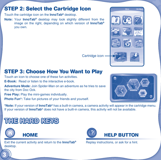 Page 4 of 12 - Vtech Vtech-Innotab-Software-Ultimate-Spider-Man-Owners-Manual-  Vtech-innotab-software-ultimate-spider-man-owners-manual
