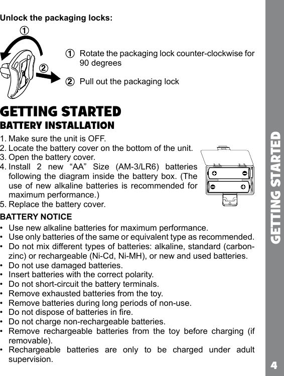 Page 4 of 10 - Vtech Vtech-Jake-And-The-Neverland-Pirates-Smart-Ship-Learn-And-Go-Owners-Manual-  Vtech-jake-and-the-neverland-pirates-smart-ship-learn-and-go-owners-manual