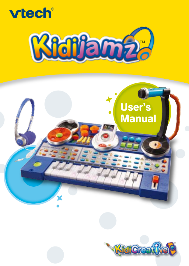 Page 1 of 12 - Vtech Vtech-Kidijamz-Studio-Owners-Manual- KidiJamz Studio™ Manual  Vtech-kidijamz-studio-owners-manual