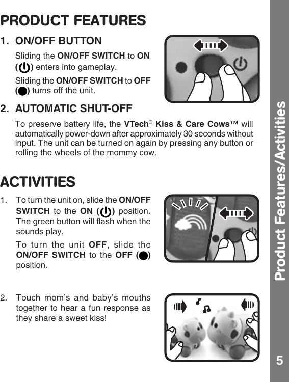 vtech kiss and care cows