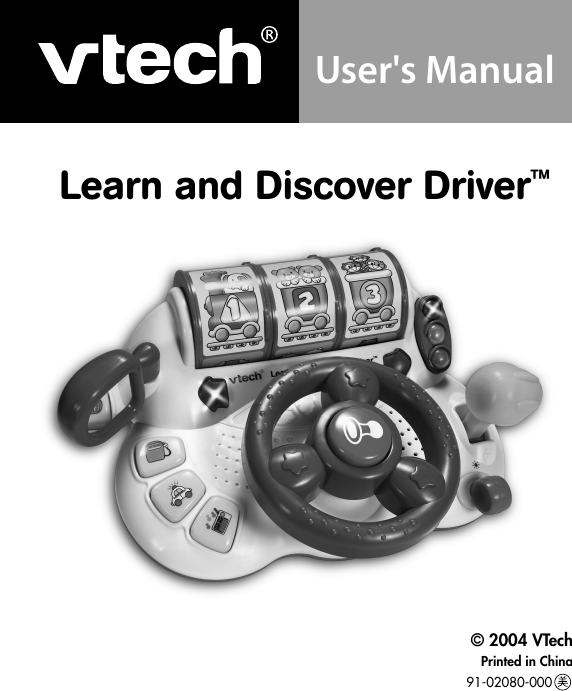 Page 1 of 8 - Vtech Vtech-Learn-And-Discover-Driver-Owners-Manual- Learn And Discover Driver  Vtech-learn-and-discover-driver-owners-manual