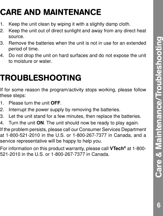 Page 7 of 8 - Vtech Vtech-Learn-And-Discover-Driver-Owners-Manual- Learn And Discover Driver  Vtech-learn-and-discover-driver-owners-manual