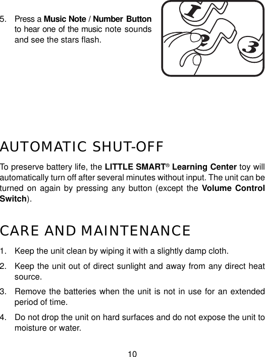 Page 11 of 12 - Vtech Vtech-Learning-Center-Owners-Manual- Learning Center  Vtech-learning-center-owners-manual