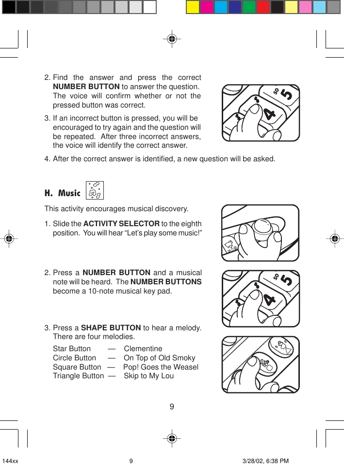 Page 10 of 12 - Vtech Vtech-Letter-Fun-With-Phonics-Owners-Manual- Letter Fun With Phonics  Vtech-letter-fun-with-phonics-owners-manual