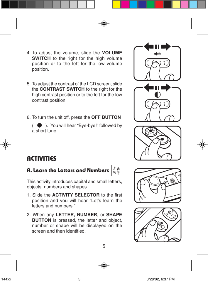Page 6 of 12 - Vtech Vtech-Letter-Fun-With-Phonics-Owners-Manual- Letter Fun With Phonics  Vtech-letter-fun-with-phonics-owners-manual
