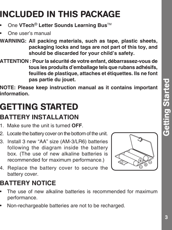 Page 4 of 10 - Vtech Vtech-Letter-Sounds-Learning-Bus-Owners-Manual-  Vtech-letter-sounds-learning-bus-owners-manual