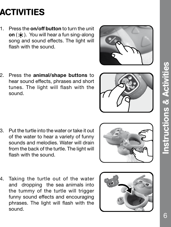 Page 7 of 11 - Vtech Vtech-Light-Up-Learning-Turtle-Owners-Manual-  Vtech-light-up-learning-turtle-owners-manual