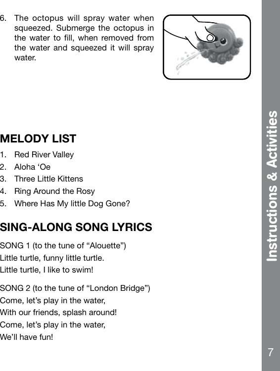 Page 8 of 11 - Vtech Vtech-Light-Up-Learning-Turtle-Owners-Manual-  Vtech-light-up-learning-turtle-owners-manual