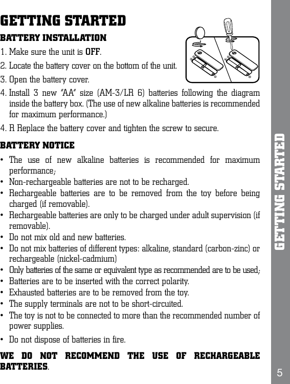 Page 5 of 10 - Vtech Vtech-Lightning-Mcqueen-Atlas-Owners-Manual-  Vtech-lightning-mcqueen-atlas-owners-manual
