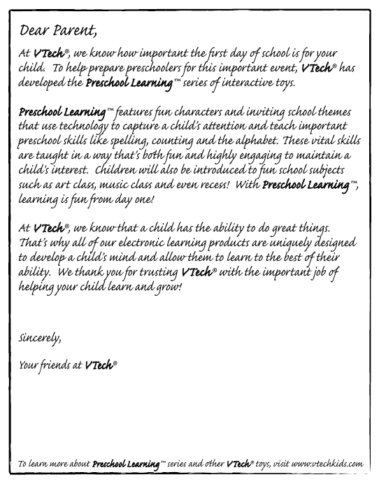 Page 2 of 12 - Vtech Vtech-Little-Apps-Tablet-Owners-Manual-  Vtech-little-apps-tablet-owners-manual