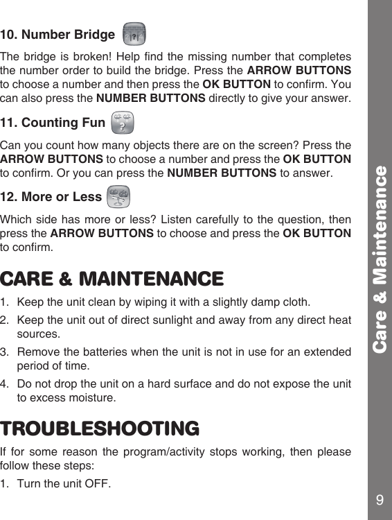 Page 10 of 12 - Vtech Vtech-Little-Apps-Tablet-Pink-Owners-Manual-  Vtech-little-apps-tablet-pink-owners-manual