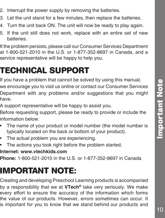 Page 11 of 12 - Vtech Vtech-Little-Apps-Tablet-Pink-Owners-Manual-  Vtech-little-apps-tablet-pink-owners-manual