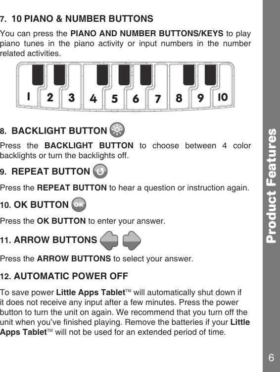 Page 7 of 12 - Vtech Vtech-Little-Apps-Tablet-Pink-Owners-Manual-  Vtech-little-apps-tablet-pink-owners-manual