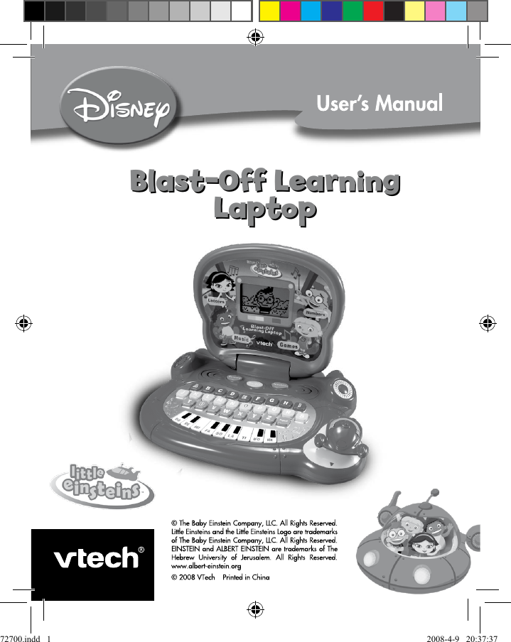 vtech little einsteins blast off learning laptop