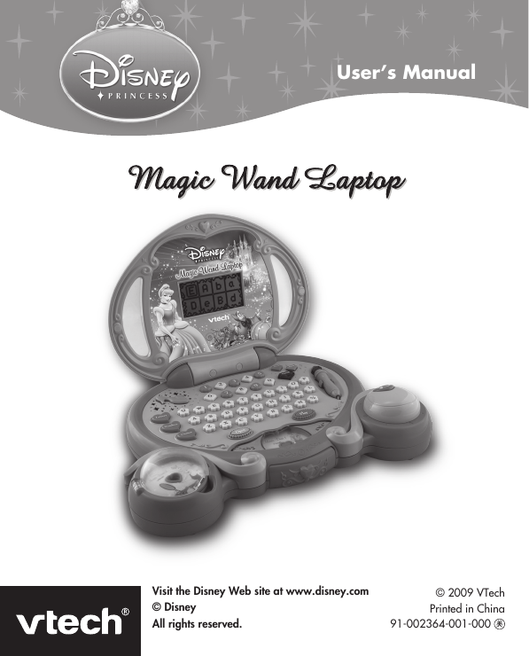 Page 1 of 9 - Vtech Vtech-Magic-Wand-Laptop-Owners-Manual- Magic Wand Laptop - Manual  Vtech-magic-wand-laptop-owners-manual