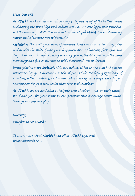 Page 2 of 10 - Vtech Vtech-Mobigo-Cartridge-Jake-And-The-Never-Land-Pirates-Owners-Manual-  Vtech-mobigo-cartridge-jake-and-the-never-land-pirates-owners-manual