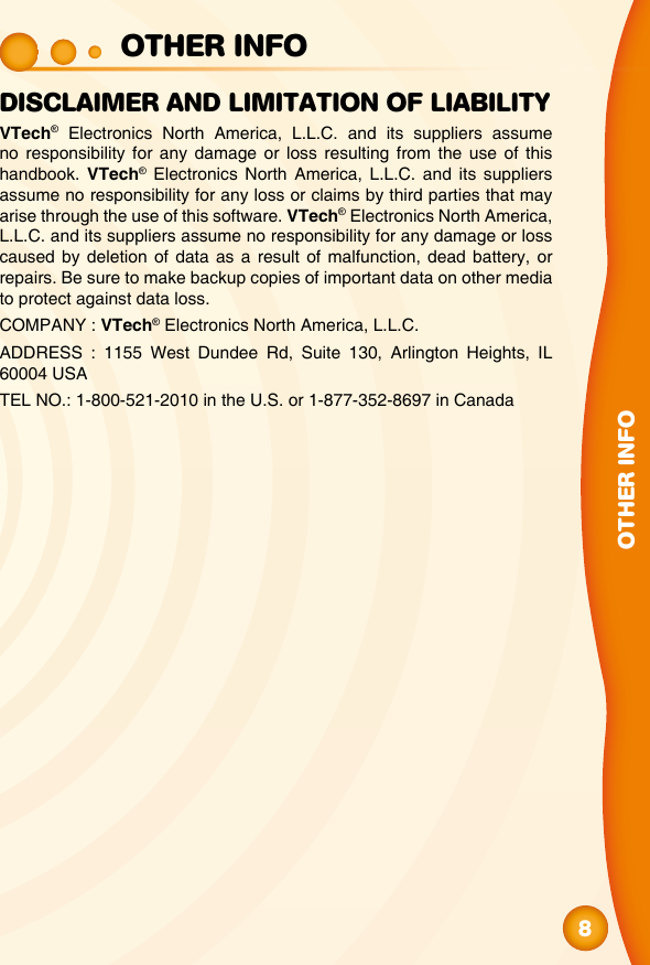 Page 9 of 10 - Vtech Vtech-Mobigo-Software-Cartridge-Mickey-Mouse-Clubhouse-Owners-Manual-  Vtech-mobigo-software-cartridge-mickey-mouse-clubhouse-owners-manual