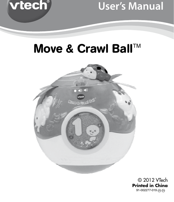 vtech move and crawl ball pink