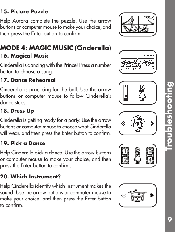 Page 10 of 12 - Vtech Vtech-Princess-Fantasy-Notebook-Owners-Manual-  Vtech-princess-fantasy-notebook-owners-manual