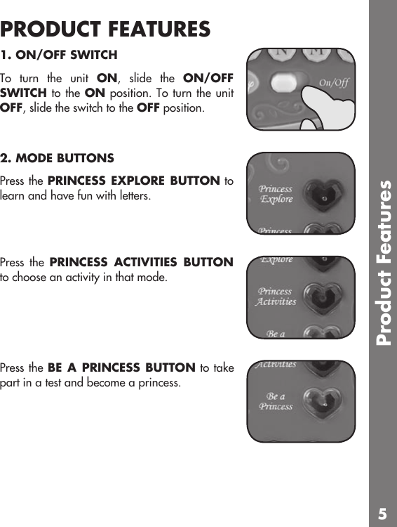 Page 6 of 12 - Vtech Vtech-Princess-Magical-Learn-And-Go-Owners-Manual-  Vtech-princess-magical-learn-and-go-owners-manual