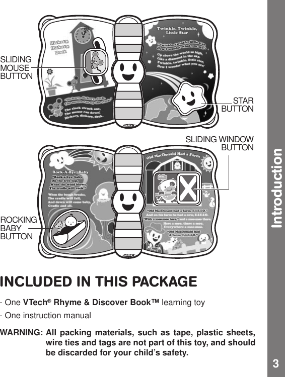 Page 4 of 10 - Vtech Vtech-Rhyme-And-Discover-Book-Owners-Manual- Rhyme And Discover Book  Vtech-rhyme-and-discover-book-owners-manual